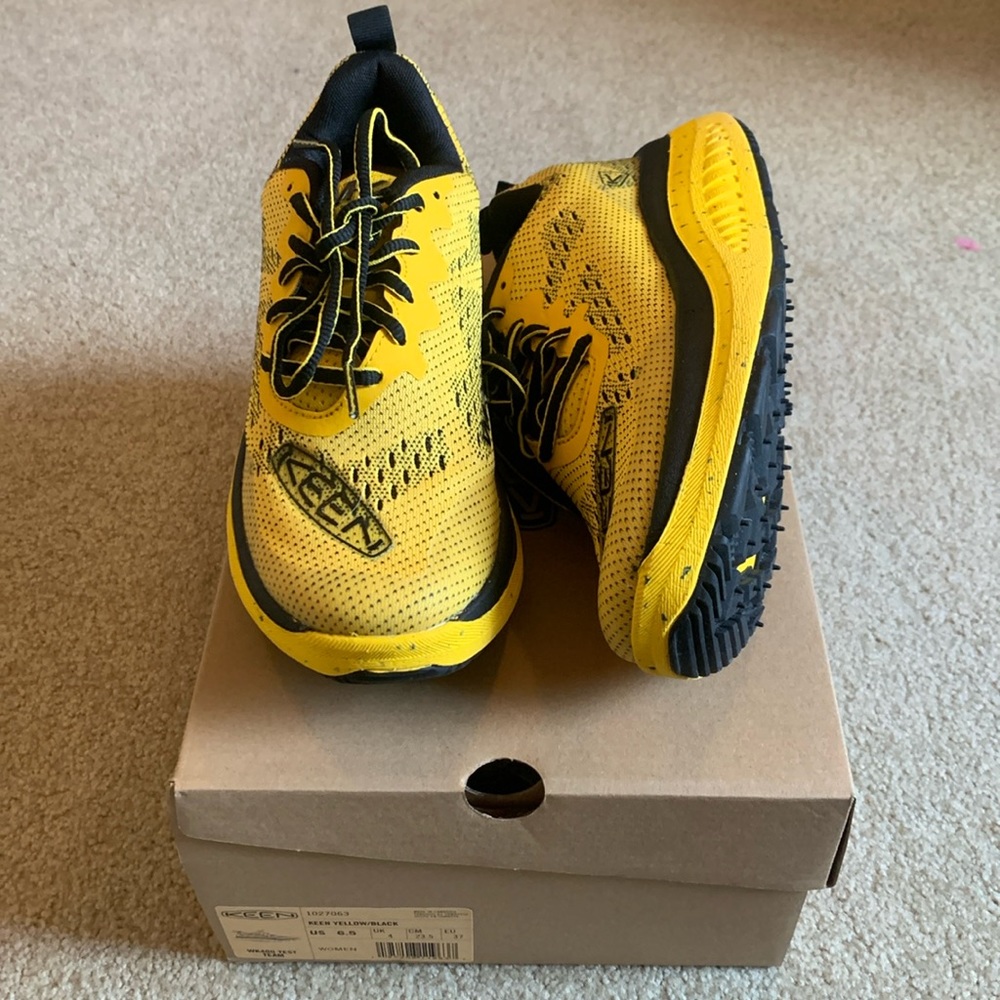 Women’s Yellow Keen Running Shoes